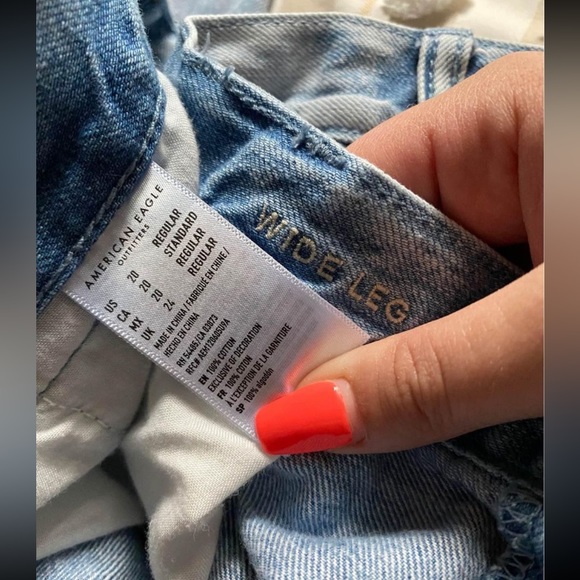 American Eagle Wide Leg Jeans size 20 - Picture 3 of 3